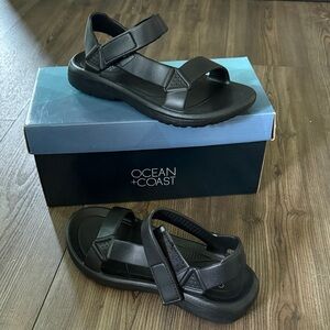 New Ocean and Coast black sandals size 7